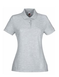 Lady-Fit 65/35 Damen Poloshirt - Farbe: Heather Grey - Größe: XL