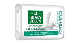 BIALY JELEN PREMIUM Hypoallergenic Bar Soap with Goat's Milk Extract and Flax 100g