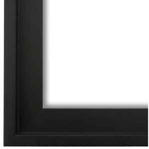 Schattenfugenrahmen Schwarz 40x50 cm - Bilderrahmen für Bilder auf Leinwand oder Platte - Modern