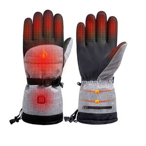 Beheizbare Handschuhe Touchscreen Wasserdichte Handschuhe Winterhandschuhe Einstellbare Temperatur 40-55°C Skihandschuhe Motorradhandschuhe Damen und Herren für Outdoor Aktivitäten