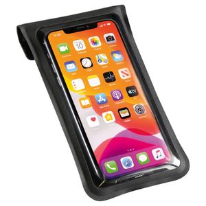 KLICKfix Phone Bag Light M mit Adapter mit Drehkupplung, schwarz/transparent