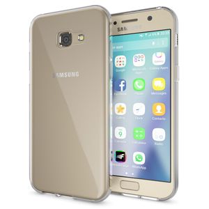 NALIA Handyhülle kompatibel mit Samsung Galaxy A5 2017, Slim Hülle Silikon Case Cover Crystal Clear Schutzhülle Dünn Durchsichtig, Etui Handy-Tasche Back-Cover Schutz Smart-Phone Bumper - Transparent