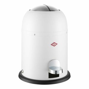 Wesco Mini Master Cosmetic Pedal Bin, odpadkový koš, koš, kosmetický koš, ocelový plech, bílý mat, 6 l, 180112-74