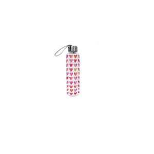 Paperproducts Design Glas-Flasche 500 ml Aquarell Hearts