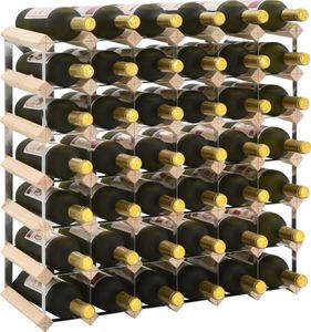 Prolenta Premium - Weinregal für 42 Flaschen Massivholz Kiefer