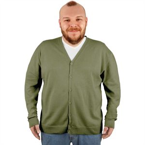 Cardigan Strickjacke Strickpullover Pullover, Farbe: Olivgrün, Größe: 2XL