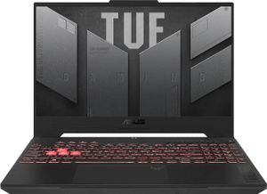 ASUS TUF Gaming A15 (Mecha Gray, 15,6" Full-HD, AMD Ryzen™ 7 7435HS, GeForce RTX™ 4050, 64 GB RAM, 4 TB SSD) mit Windows 11 Pro & Office 2024 Pro