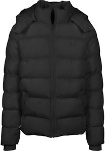 Urban Classics Herren Stepp-Jacke Puffer Jacket TB1807 Schwarz Black M