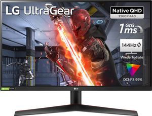 Gaming-Monitor 27GN800P-B.BEU, QHD, 144 Hz, 1 ms, 2x HDMI, DP, G-SYNC, FreeSync, HDR 10