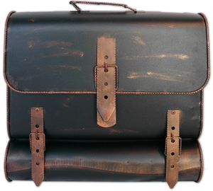 Briefkasten Antik SCHULRANZEN 122, 36 x 41 x 8,5 cm, kupfer