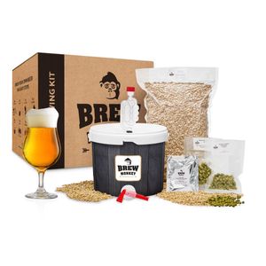 Brew Monkey® Bierbrauset Tripel | Basic Set 5 Liter Bier | 8,2% Vol. | Bier Brauen Set | Männergeschenke | Bier Geschenke für Männer | Geburtstagsgeschenk für Männer