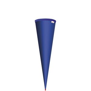 Schultüten-Rohling zum Basteln ultramarinblau - 70 cm rund - mit Rot(h)-Spitze ohne Verschluss