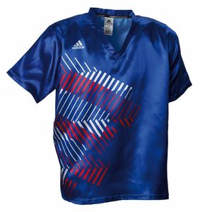 adidas Kickbox-Shirt blau/rot/weiß, adiKBUN300S : 160 Größe: 160