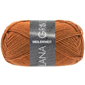 Lana Grossa Meilenweit 50 g (4-fach Sockenwolle), Farbe:1406 - Rost