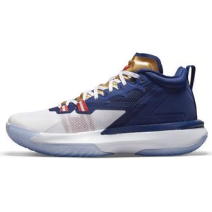 Nike Air Zoom Jordan Zion 1 One Sneaker Schuhe blau/weiß/gold/rot DA3130-401, Schuhgröße:36.5 EU