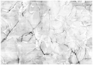 Vlies Fototapete Marmor (416x254cm - 4 Bahnen) grau Mauer Steinopik Steinwand Wohnzimmer Schlafzimmer Wandtapete Modern Tapete Latexdruck UV-Beständig Geruchsfrei Hohe Auflösung Montagefertig