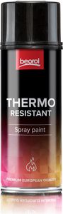 I Thermolack Schwarz, matt - Ofenlack Auspufflack 400ml Sprühlack Lack Spray Sprühfarbe Hitzelack Farbspray für Ofen & Grill