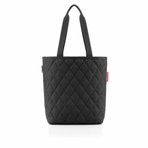 reisenthel classic shopper M, tote bag, nákupní taška, taška přes rameno, kabelka, Rhombus Black, 8 L, DH7059