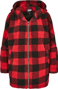 Urban Classics Check Parka Rot XL Frau Rot XL