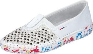 Rieker Komfort Slipper M2361-80 Damen 31353630383532 Weiß 41 EU