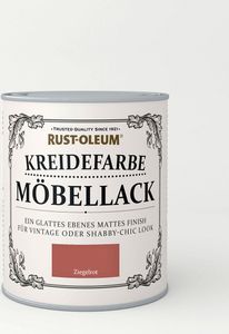 Rust Oleum Shabby Kreidefarbe Möbellack Ziegelrot mattes Finish 750ml