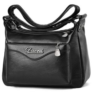 Frauen Geldbeutel Crossbody Taschen Tragbare Reißverschluss Handtasche Klassische Verstellbare Riemenumhängetasche,Farbe:Schwarz