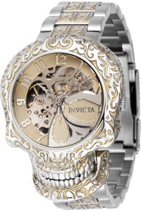 Invicta Artist 42297  armbanduhr - Automatikuhr - Edelstahl mit goldenen zifferblat - 43mm