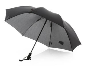 EuroSCHIRM Swing liteflex, Full-sized, Rain umbrella, Rund, Schwarz, Fiberglas, Polyester