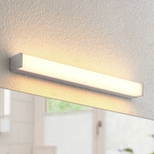 Lindby LED Wandleuchte, Wandlampe Bad 'Klea' (spritzwassergeschützt (Modern) in Chrom aus Aluminium u.a. für Badezimmer (1 flammig,, inkl. Leuchtmittel) - Wandleuchten, Spiegelleuchte Badezimmer