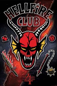 Stranger Things 4 Poster Hellfire Club Emblem Rift 91,5 x 61 cm