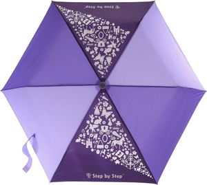 Detský skladací dáždnik s magickým efektom, fialový