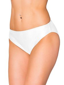 Aquarti Damen Bikini Hose mit mittelhohem Bund, Farbe: Weiß, Größe: 42
