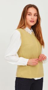 Pulz PZIRIS - 50206227 Slipover Pullunder Damen Feinstrick Strickpullover Pullover regular fit