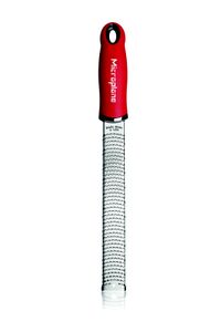 Microplane 46120 Premium Classic Serie Zester Reibe, rot (1 Stück)