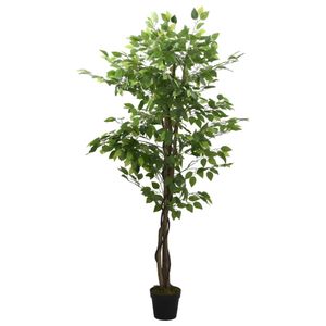 vidaXL Umelý strom Ficus 630 listov 120 cm zelený