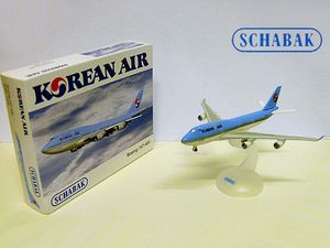 SCHABAK Sammler Flugzeugmodell Boeing 747-400 Flugzeug Modell Modellflugzeug