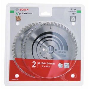 Bosch 2x Optiline Wood 190x30x2.6/1.6x48T