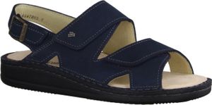 Finn Comfort Toro-Soft Herren Sandale, Bequem, Dunkelblau, Leder, Classic - Marken Finn Comfort, Blau, leder (nubukvienna)