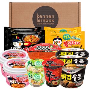 Korean Ramen Mix | Ochutnávkový box s 11 korejskými instantními nudlovými směsmi k vyzkoušení