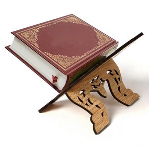 14.5*11.5CM Holz Buchhalter Eid al Fitr Tischdekoration Muslimische Eid Mubarak Koran Halterung Ramadan Buchstützen
