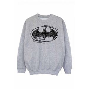 Batman - Mikina s logem pro chlapce BI347 (128) (Grey)