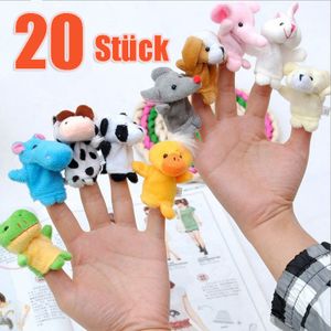 20 Stück Baby Fingerpuppen-Set Familie zum Spielen und Lernen, Modell:Tiere