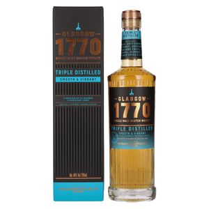 Glasgow Distillery 1770 - Triple Distilled - Smooth & Vibrant - Single Malt Whisky