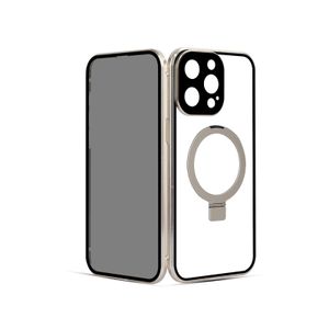 INF Magnetische Privacy-Hülle mit Ständer für iPhone Champagne iPhone 13 Pro max