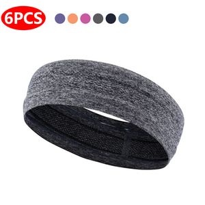Leap 6 Farben Sport Stirnbänder für Herren, Rutschfestes Haarband Sportliche - Grau