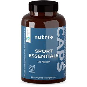 SPORT ESSENTIALS - A-Z Complete für Sportler - 17 Vitamine Mineralien Aminosäuren Antioxidantien - 120 pflanzliche Kapseln mit Vitamin C, D3, Omega 3 - Daily Vitamins Fitness