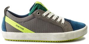 GEOX J ALONISSO BOY Kinder Sportschuhe grau Leder 30