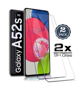 2X Samsung Galaxy A52 / A52s 5G - Panzerglas Glasfolie Display Schutz Folie Glas 9H Hart Echt Glas Displayschutzfolie 2 Stück