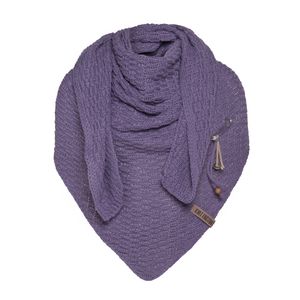 Knit Factory Jaida Dreiecksschal - Violett - 190x85 cm