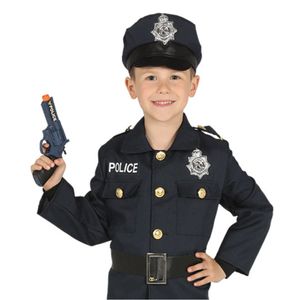 Fiestas Guirca dress up Polizist junior schwarz Größe 110/116